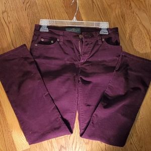 LRL Ralph Lauren Jeans Straight Leg Petite Cords